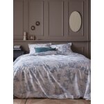 Housse de couette percale de coton  esprit toile de jouy