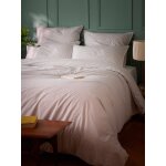 Housse de couette percale de coton tiss� teint  marin