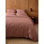 Housse de couette percale de coton  vichy