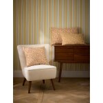 Housse de coussin en coton et lin - imprim fauve