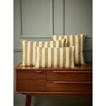 Housse de coussin ray�e coton et lin