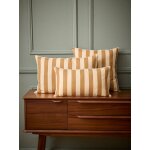 Housse de coussin ray�e coton et lin