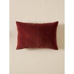 Housse de coussin en velours c�tel�