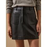 Jupe courte en cuir femme