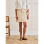 Jupe courte jean couleur femme coton biologique