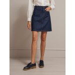 Jupe courte jean femme - coton biologique, d�lavage �coresponsable