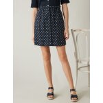 Jupe courte pois sur jacquard femme