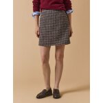 Jupe courte tweed carreaux femme