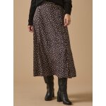 Jupe mi - longue femme imprim� fleurs confettis