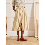 Jupe mi - longue femme en lin et viscose