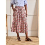 Jupe mi - longue femme tissu liberty meadow song - limited collection