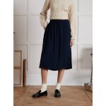 Jupe mi - longue femme viscose dobby