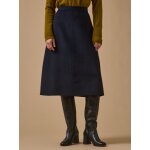 Jupe mi - longue lainage double face femme