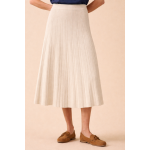 Jupe mi - longue maille pliss�e femme