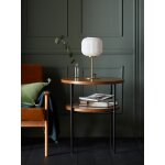 Lampe laiton et verre stri�
