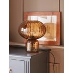 Lampe martin en verre cisel�