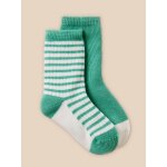 Lot de 2 paires de chaussettes � c�tes b�b�