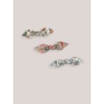 Lot de 3 barrettes en tissu liberty
