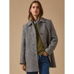 Manteau lainage pied - de - poule femme