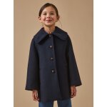 Manteau laine grand col fille