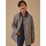 Manteau pied de poule fille