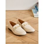 Mocassins bijoux cuir femme
