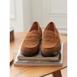 Mocassins crote de cuir homme