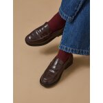 Mocassins en cuir fille