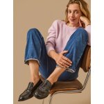 Mocassins cuir vernis femme