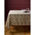 Nappe augustine en coton tram� aspect lin