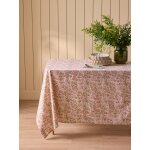 Nappe en coton imprim� indien rosa