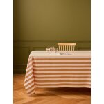 Nappe ray�e en coton enduit