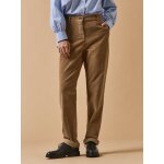 Pantalon chino velours femme marine