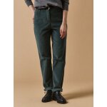 Pantalon chino velours femme marine