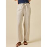 Pantalon droit en lin femme agathe