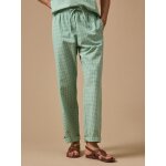 Pantalon droit mini carreaux femme agathe