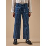 Pantalon droit ray� festonn� fille