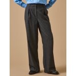 Pantalon flanelle chevron femme agla�