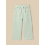 Pantalon large fille en denim couleur - collection junior