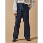 Pantalon large fille denim light