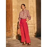 Pantalon large gabardine femme clara