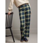 Pantalon large lainage carreaux femme maud