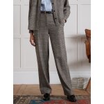 Pantalon large lainage prince de galles femme maud