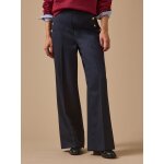 Pantalon large � pont boutons dor�s femme ma�