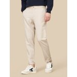 Pantalon taille �lastiqu�e coton et lin homme