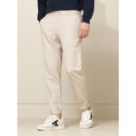 Pantalon taille �lastiqu�e coton et lin homme