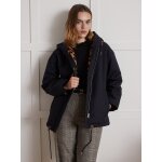 Parka courte femme double imitation fourrure
