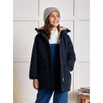 Parka fille double imitation fourrure