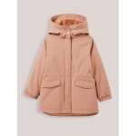 Parka fille double imitation fourrure