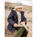 Parka fille double imitation fourrure